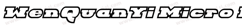 WenQuanYi Micro Hei Mono字体转换